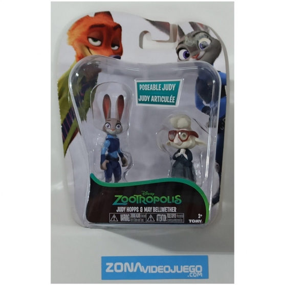 Figuras Zootropolis Judy Hopps y May Bellwether, Tomy