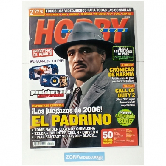 Revista Hobby Consolas. Número 172. Con poster calendario