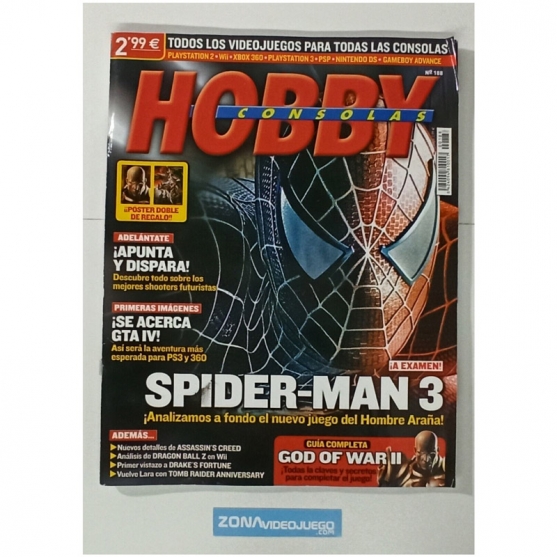 Revista Hobby Consolas. Número 188. Con poster God of War