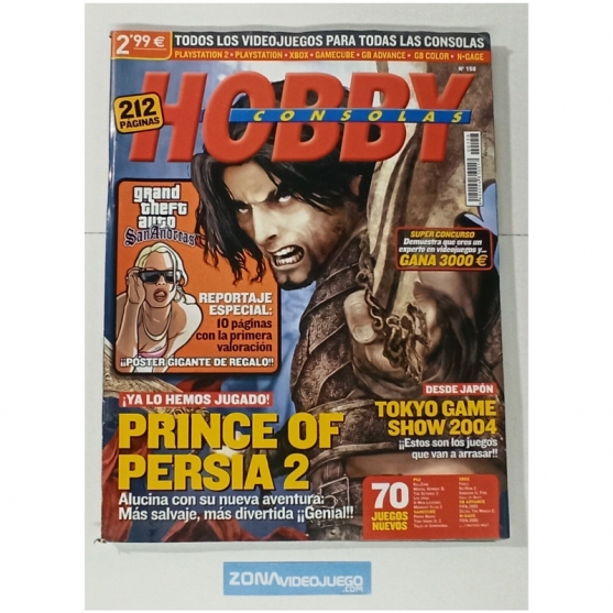 Revista Hobby Consolas. Número 158. Con Poster Midnight Club y Gta San Andreas