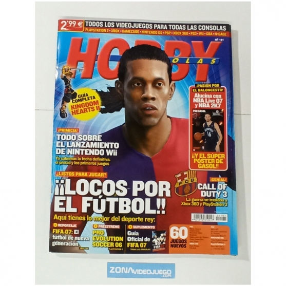 Revista Hobby Consolas. Número 181. Con Poster Nba Live 07 Pau Gasol