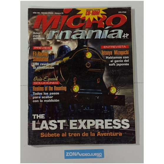 Revista Micro Manía, Número 33. Octubre 1997. Sin suplento (Cd)