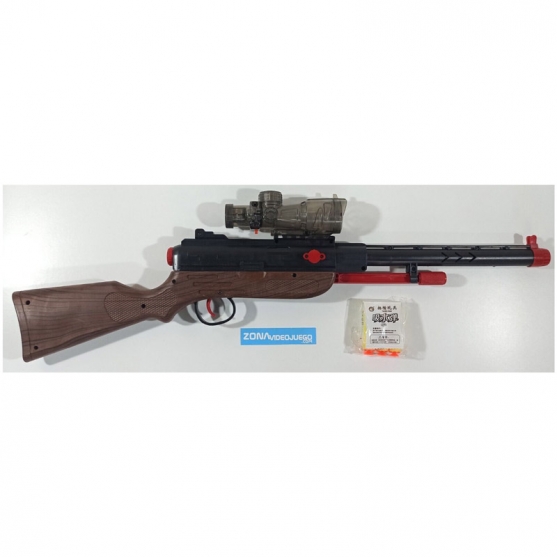 Escopeta manual de dardos de espuma y bolas de gel