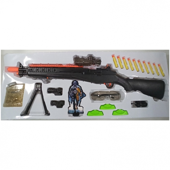 Escopeta, Fusil, Rifle manual de dardos de espuma y bolas de gel, con accesorios