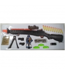 Escopeta, Fusil, Rifle manual de dardos de espuma y bolas de gel, con accesorios