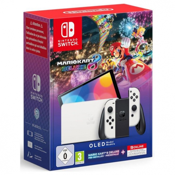 Consola Nintendo Switch Oled Edición Mario Kart 8 Deluxe