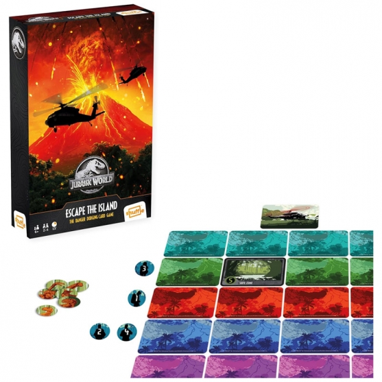 Juego de Cartas Jurassic World Escape The Island