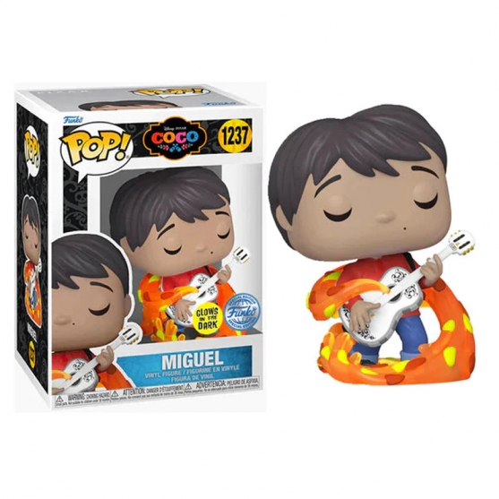 Pop! Miguel 1237 Disney Pixar Coco (Brilla en la Oscuridad)