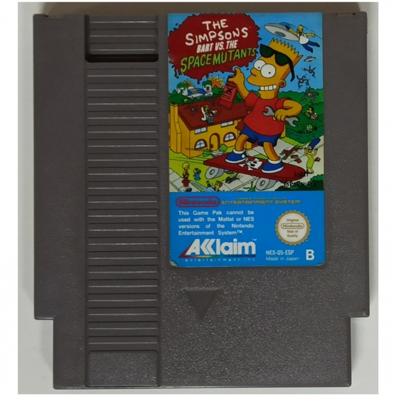 The Simpsons Bart Vs. The Space Mutants, Nintendo Nes. Pal-Esp