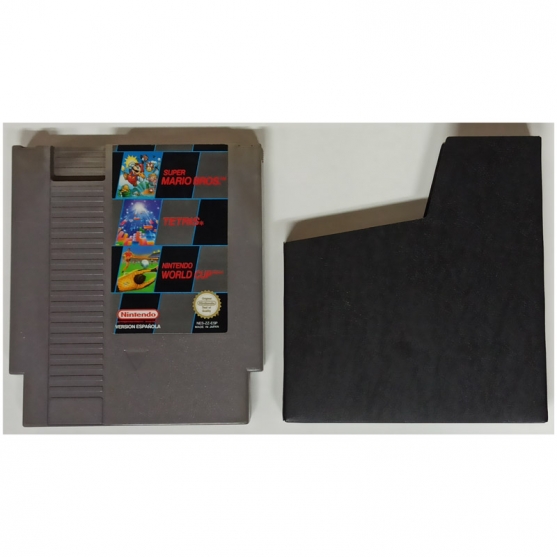 Super Mario Bros., Tetris, Nintendo World Cup, Nintendo Nes. Pal-Esp