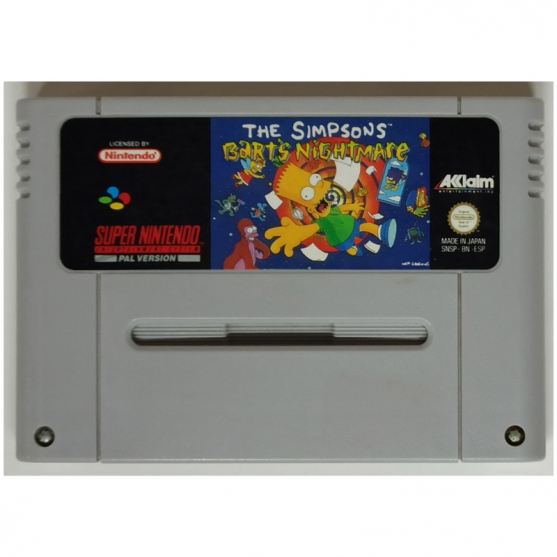 The Simpsons Bart's Nightmare, Super Nintendo. Pal-Esp