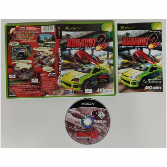 Burnout 2 Point of Impact, Xbox, Pal-Esp