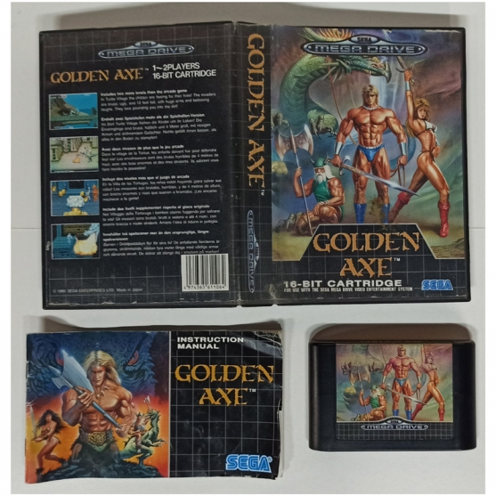 Golden Axe, Sega Mega Drive, Pal-eur