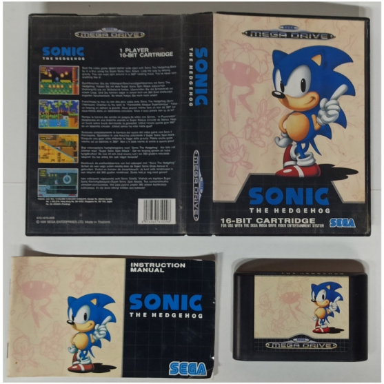 Sonic The Hedgehog, Sega Mega Drive, Pal-eur