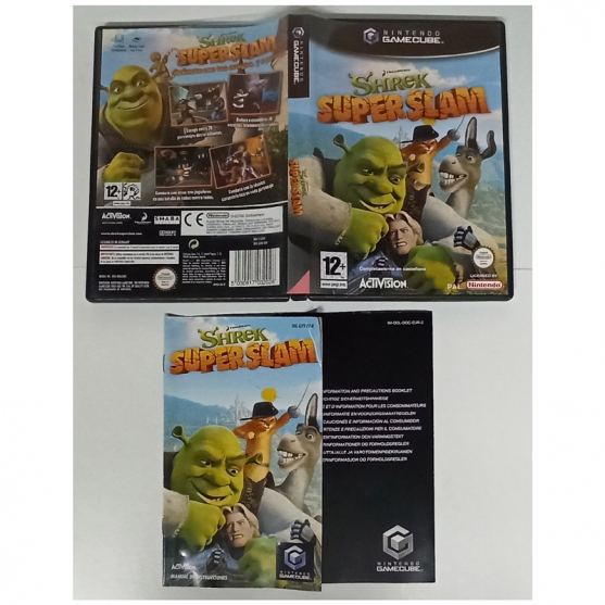 Caja y Manual Dreamworks Shrek Super Slam, Nintendo GameCube, Pal-Esp. SIN JUEGO