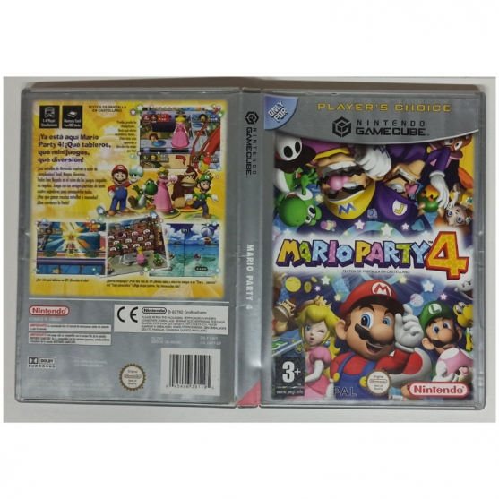 Caja Vacia Mario Party 4, Nintendo GameCube, Pal-Esp. SIN JUEGO