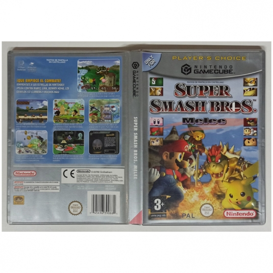 Caja Vacia Super Smash Bros. Melee, Nintendo GameCube, Pal-Esp. SIN JUEGO