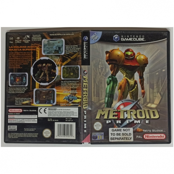 Caja Vacia Metroid Prime, Nintendo GameCube, Pal-Esp. SIN JUEGO