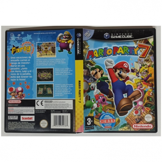Caja Vacia Mario Party 7, Nintendo GameCube, Pal-Esp. SIN JUEGO