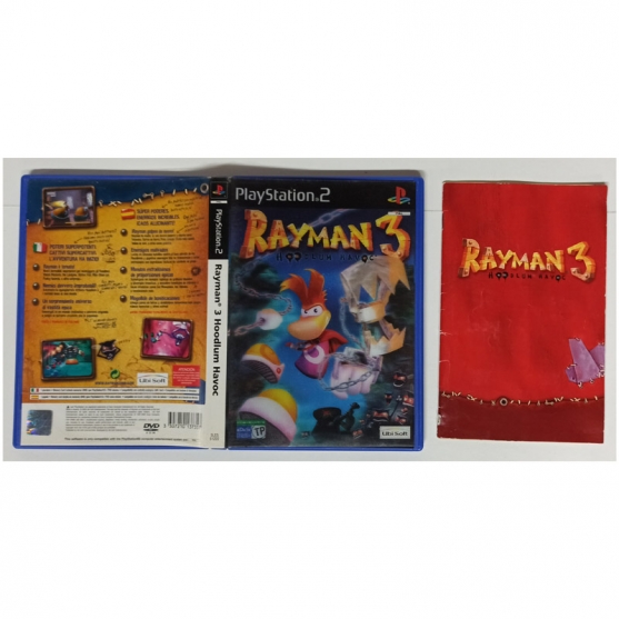 Caja y Manual Rayman 3 Hoodlum Havoc, Sony Playstation 2, Pal-Esp. SIN JUEGO
