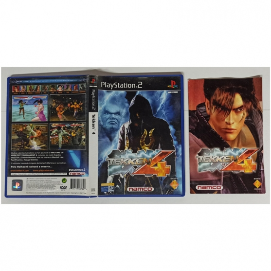 Caja y Manual Tekken 4, Sony Playstation 2, Pal-Esp. SIN JUEGO