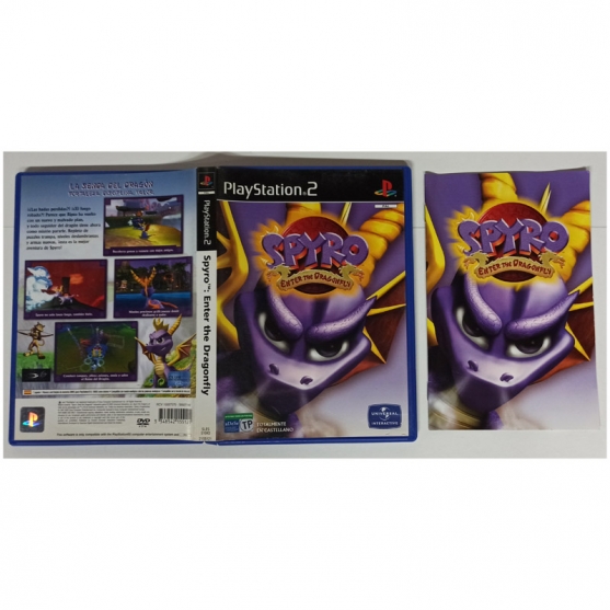 Caja y Manual Spyro Enter the Dragonfly, Sony Playstation 2, Pal-Esp. SIN JUEGO