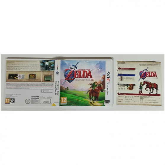 Caja y Manual The Legend of Zelda Ocarina of Time 3d, Nintendo 3ds, Pal-Esp. SIN JUEGO