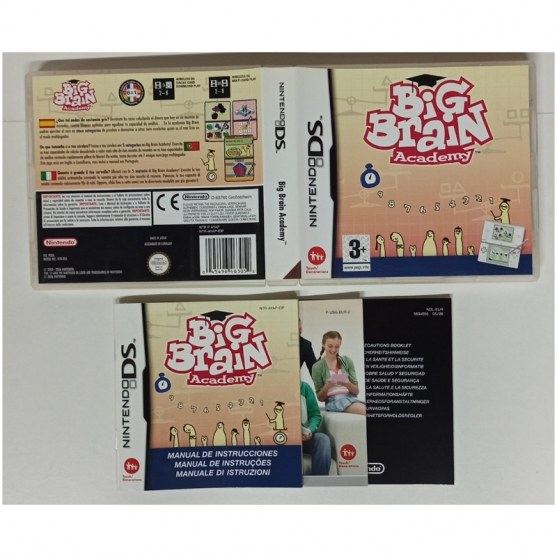 Caja y Manual Big Brain Academy, Nintendo Ds, Pal-Esp, SIN JUEGO