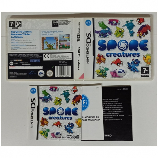 Caja y Manual Spore Creatures, Nintendo Ds, Pal-Esp, SIN JUEGO