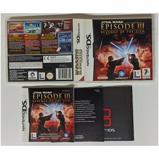 Caja y Manual Star Wars Epidode III Revenge of The Sith, Nintendo Ds, Pal-Eur, SIN JUEGO