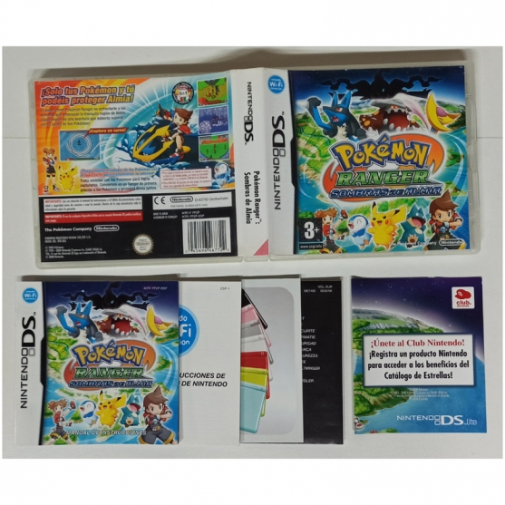 Caja y Manual Pokémon Ranger Sombras de Almia, Nintendo Ds, Pal-Esp, SIN JUEGO
