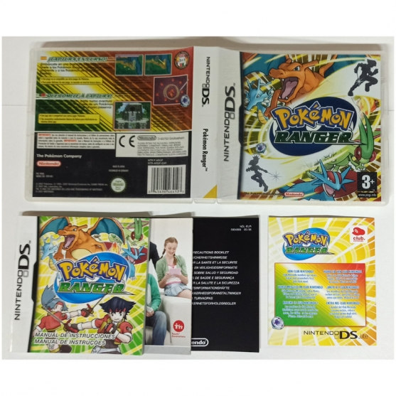 Caja y Manual Pokémon Ranger, Nintendo Ds, Pal-Esp, SIN JUEGO