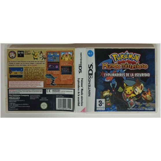 Caja Vacia Pokémon Mundo Misterioso Exploradores de la Oscuridad, Nintendo Ds, Pal-Esp, SIN JUEGO