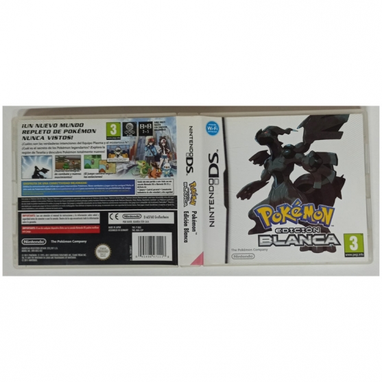 Caja Vacia Pokémon Edición Blanca, Nintendo Ds, Pal-Esp, SIN JUEGO