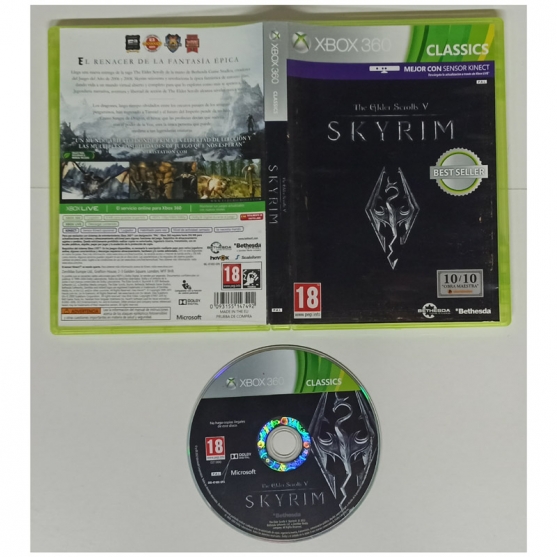The Elders Scrolls V Skyrim, Xbox 360, Pal-Esp