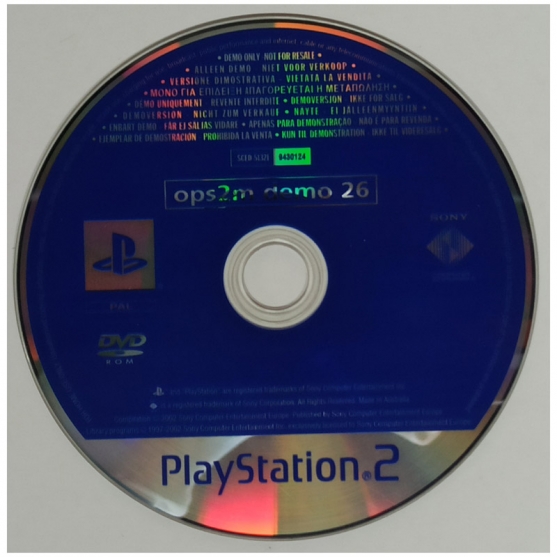 Cd Demo Ops2m demo 26. Sony Playstation 2