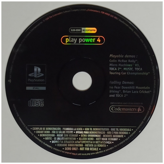 Cd Demo Play Power 4. Sony Playstation
