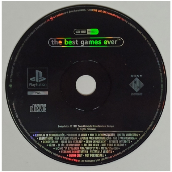 Cd Demo The Best Games Ever. Sony Playstation