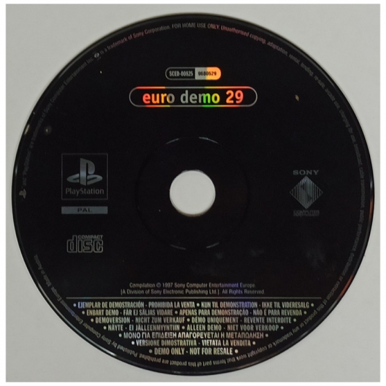 Cd Demo Euro Demo 29. Sony Playstation