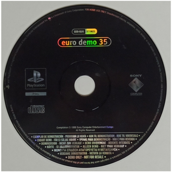 Cd Demo Euro Demo 35. Sony Playstation