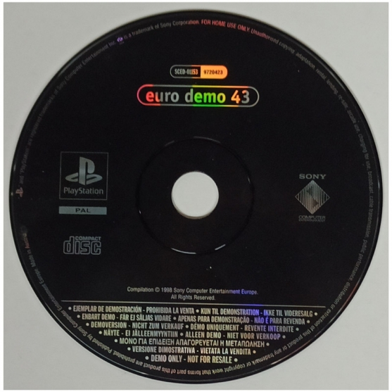 Cd Demo Euro Demo 43. Sony Playstation