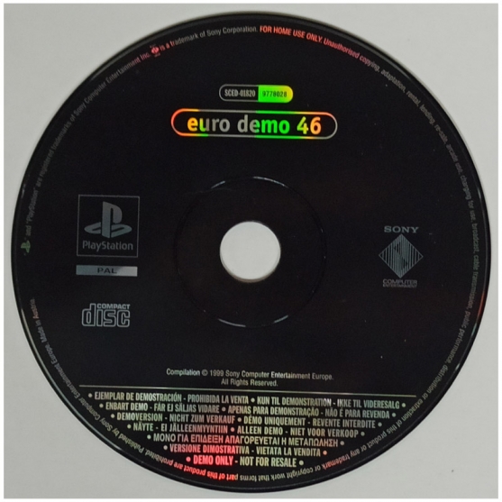 Cd Demo Euro Demo 46. Sony Playstation