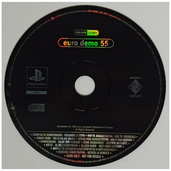 Cd Demo Euro Demo 55. Sony Playstation