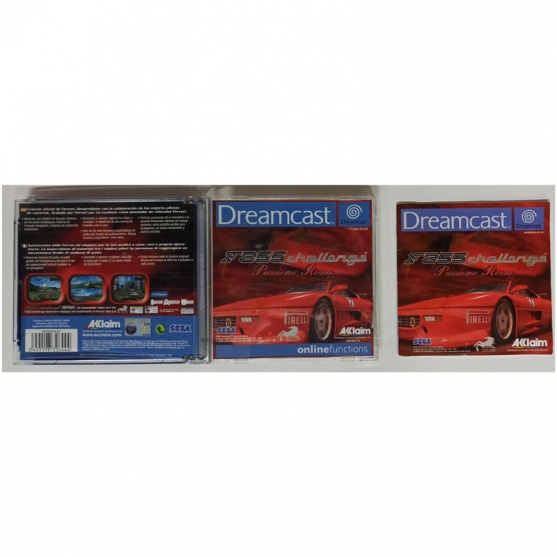 Caja y Manual F355 Challenge Passione Rossa, Sega Dreamcast, Pal-Esp. SIN JUEGO