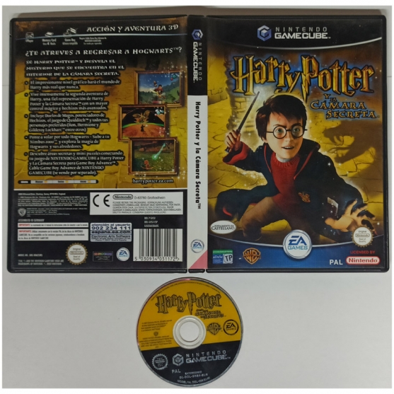 Caja Vacia Harry Potter y la Camara Secreta, Nintendo GameCube, Pal-Esp. SIN JUEGO