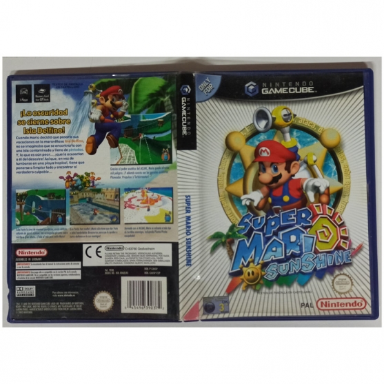 Caja Vacia Super Mario Sunshine, Nintendo GameCube, Pal-Esp. SIN JUEGO