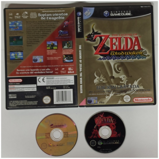 Caja Vacia The Legend of Zelda The Wind Waker Edición Limitada, Nintendo GameCube, Pal-Esp. SIN JUEGO