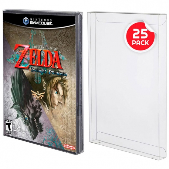 25 Protectores de Plástico Juegos, GameCube, Xbox, Playstation 2, Nintendo Wii, Sega Saturn, Dvd