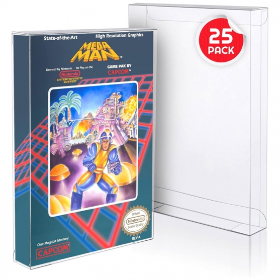 25 Protectores de Plástico Juegos, Nintendo Nes