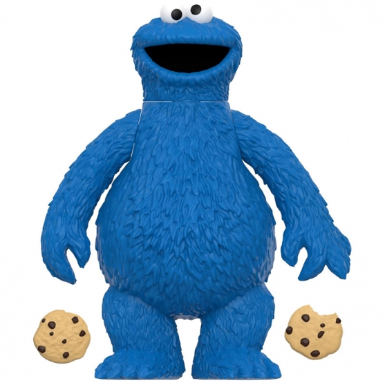 Figura 123 Sesame Street, Cookie Monster (Monstruo de las Galletas) Super7 Reaction Figures 10 cm